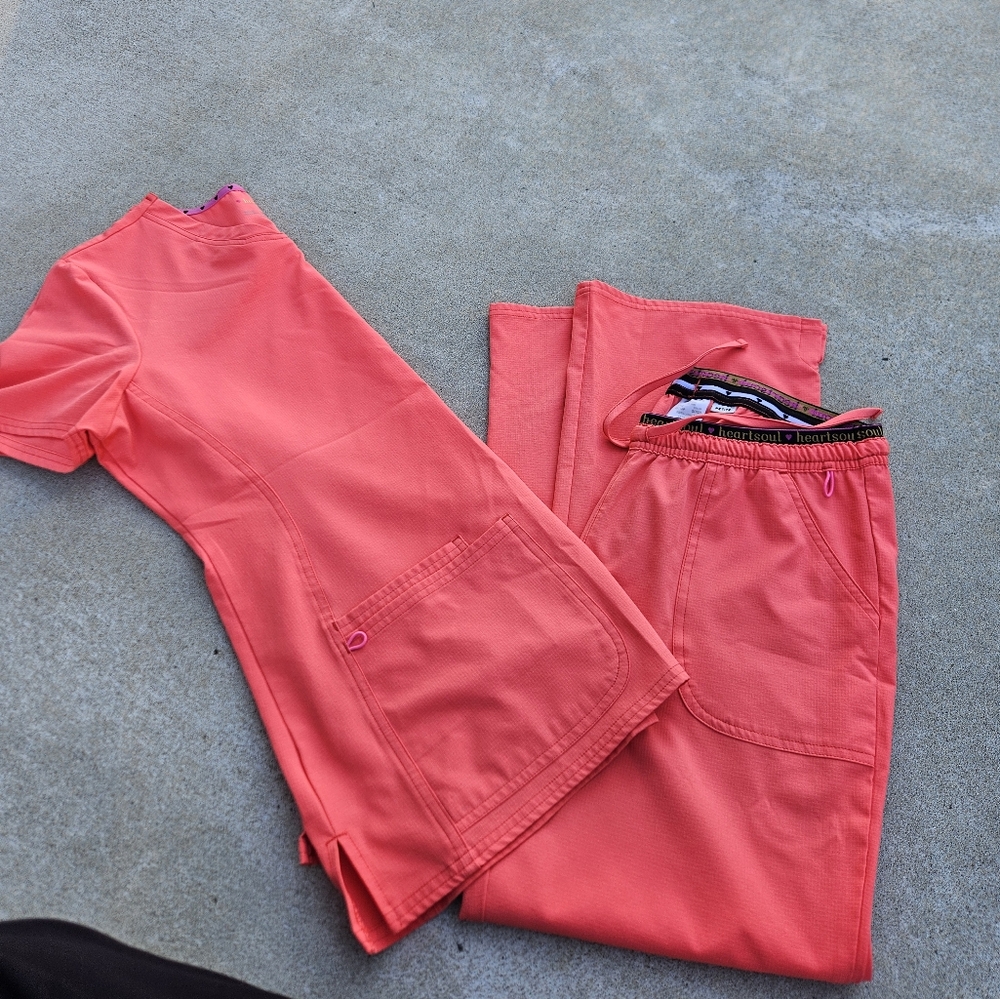 Heart Soul scrubs set